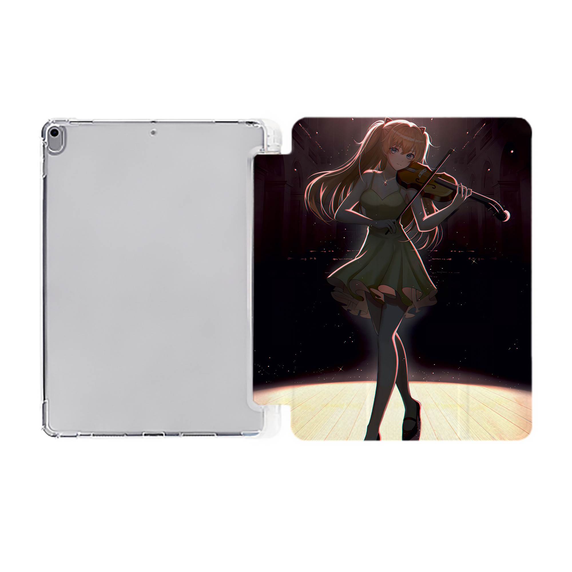 （画像用） EVA 新世紀エヴァンゲリオン IPad ケース ペン収納付き 三つ折りスタンド PUレザー×シリコン 対応機種9.5/10.5/10.9インチ